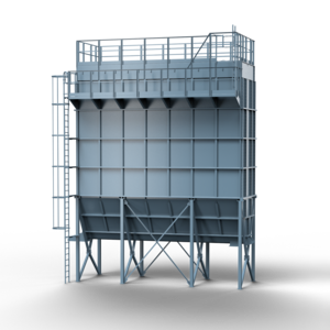 Illustration of a jet bag filter