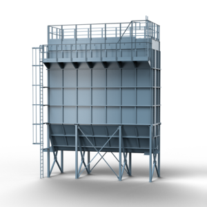 Illustration of a jet bag filter