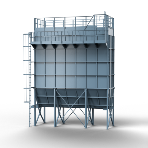 Illustration of a jet bag filter
