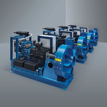 Stand-by-Ventilatoren mit Verbrennungsmotoren für die Zementindustrie