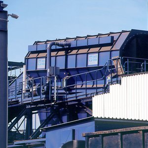 Siebtrommel für die Aufbereitung von Shredderabfällen 