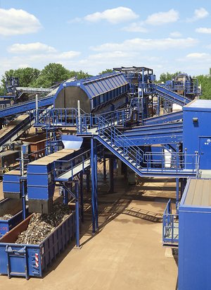 Aufbereitung von Shredderabfällen 