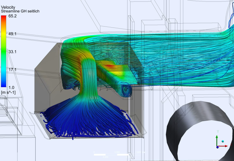 Optimierung des Absaugkonzepts mittels CFD-Simulation